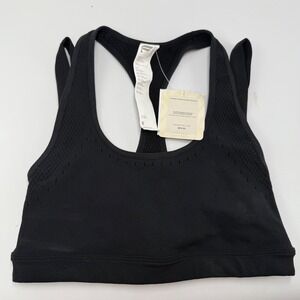 Fabletics SculptKnit Sports Bra Low Impact Workout Fitness Black‎ Size S New
